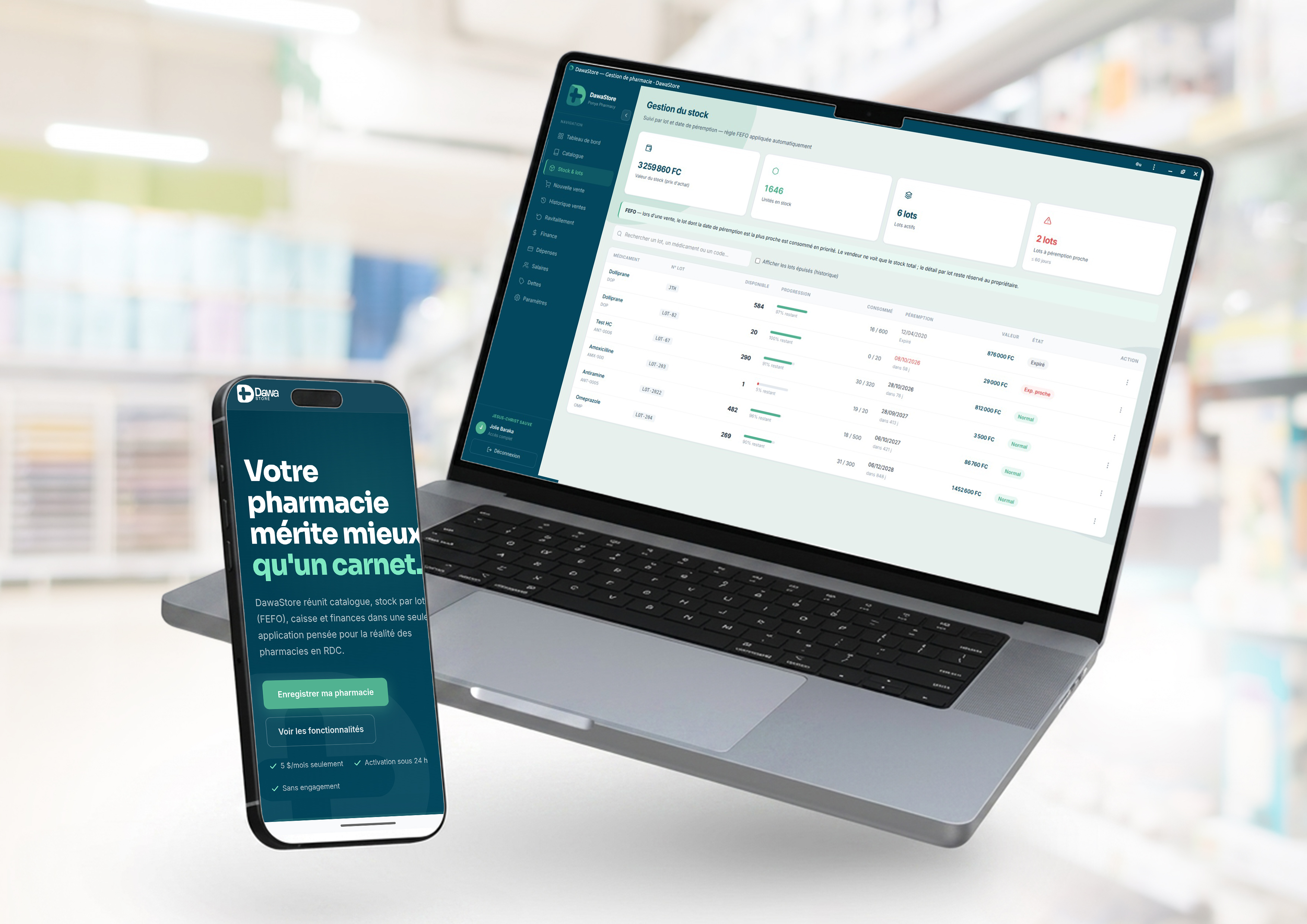 Personne consultant une application mobile de santé sur son téléphone